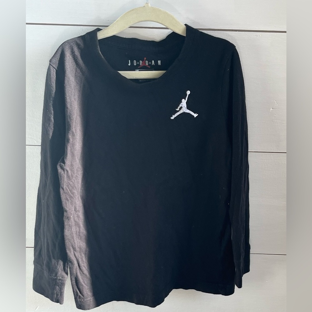 Jordan Youth Black Long Sleeve Tee